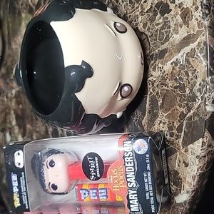 Hocus Pocus LOT (Mary Sanderson) Mug & POP Pez dispenser
